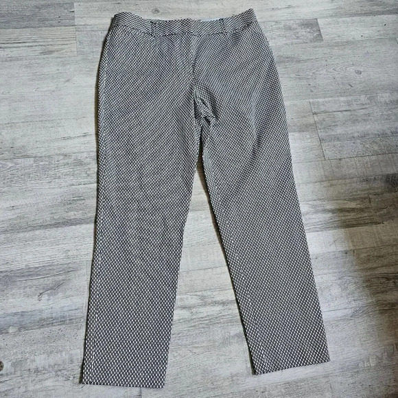 Liz Claiborne Emma Classic Ankle Womens Dress Pants Size 8 Black White NWT - Picture 10 of 14